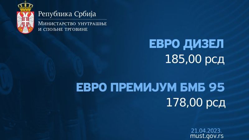 Nove cene goriva u narednih sedam dana